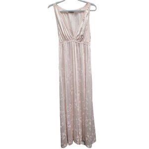 VTG Timeless Classics Womens Babydoll Fairy Maxi Dress Small Pink Floral Sexy